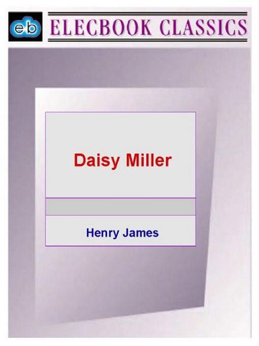 Daisy Miller als eBook von Henry James - The Electric Book