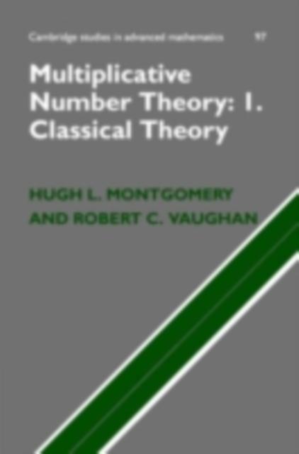 Multiplicative Number Theory I - Hugh L. Montgomery