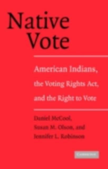 Native Vote - Daniel McCool