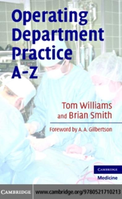 Operating Department Practice A-Z - Tom Williams
