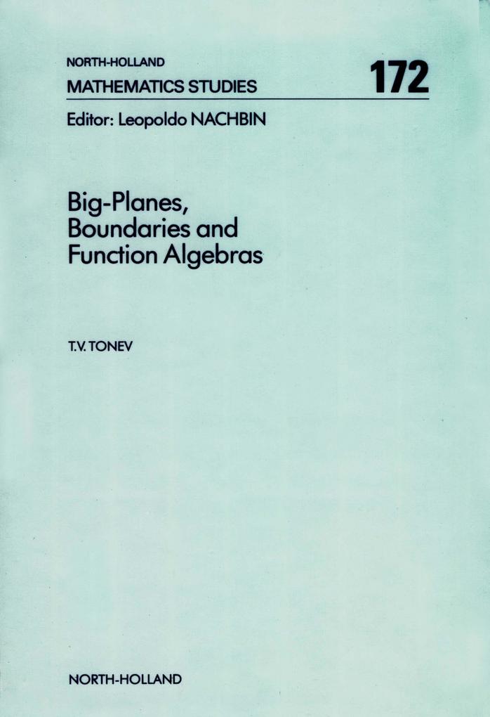 Big-Planes Boundaries and Function Algebras - T. V. Tonev
