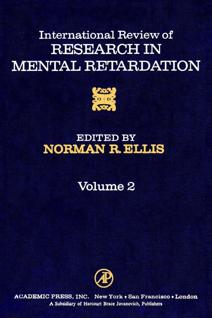International Review of Research in Mental Retardation als eBook von - Elsevier Science
