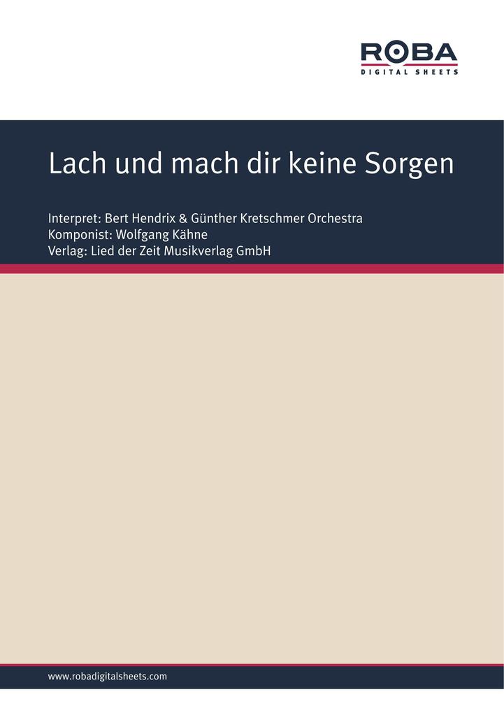 Lach und mach dir keine Sorgen - Gerd Halbach/ Wolfgang Kähne