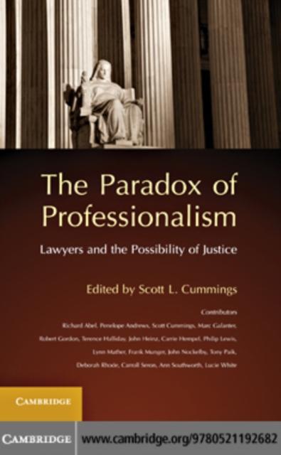 Paradox of Professionalism als eBook von - Cambridge University Press