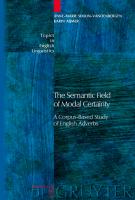 The Semantic Field of Modal Certainty - Anne-Marie Simon-Vandenbergen/ Karin Aijmer