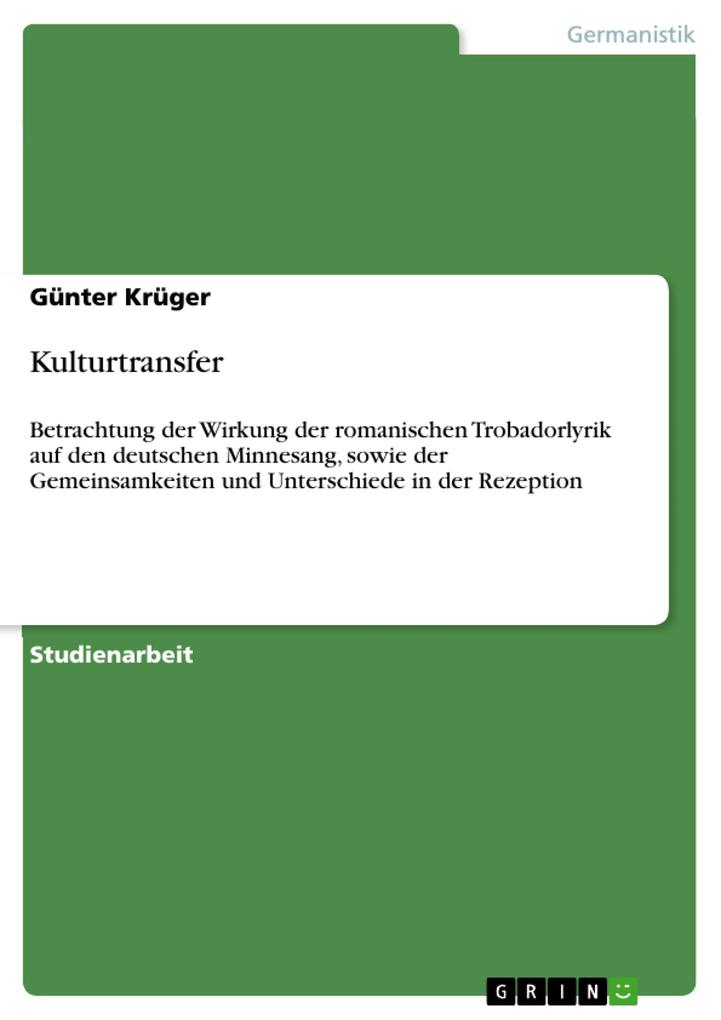 Kulturtransfer - Günter Krüger