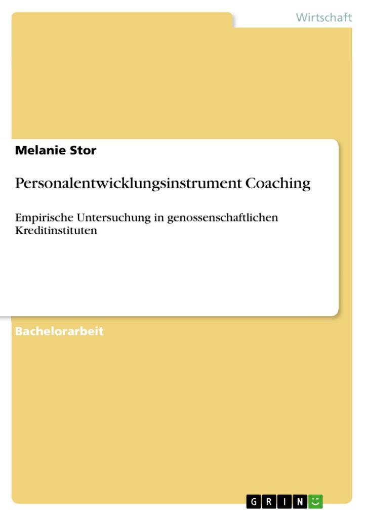 Personalentwicklungsinstrument Coaching - Melanie Stor