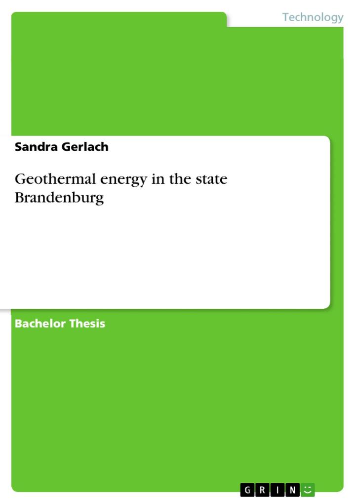 Geothermal energy in the state Brandenburg - Sandra Gerlach