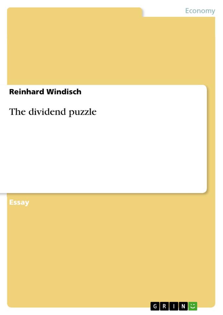 The dividend puzzle - Reinhard Windisch