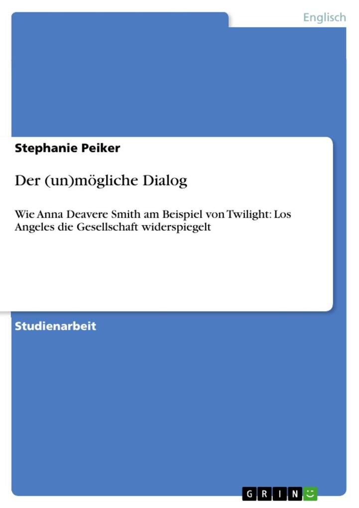 Der (un)mögliche Dialog