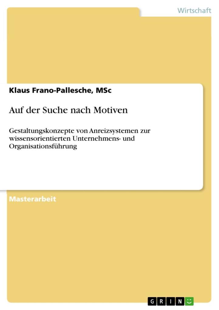 Auf der Suche nach Motiven - MSc/ Klaus Frano-Pallesche