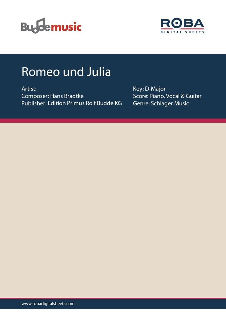 Romeo und Julia - Henry Mayer/ Hans Bradtke