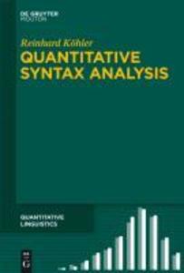 Quantitative Syntax Analysis - Reinhard Köhler