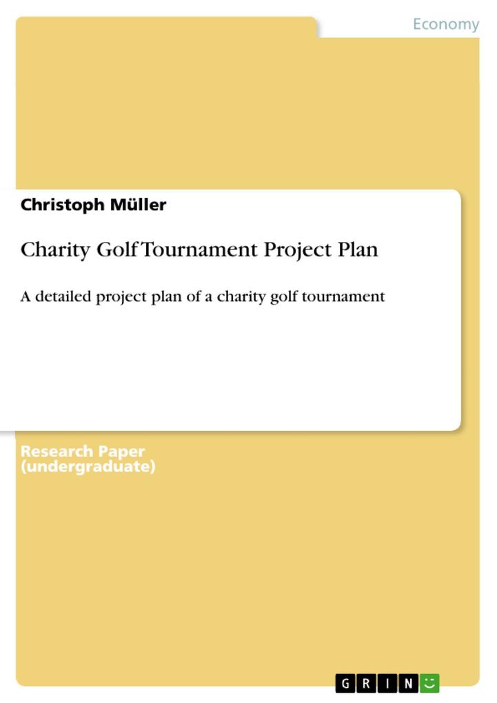 Charity Golf Tournament Project Plan