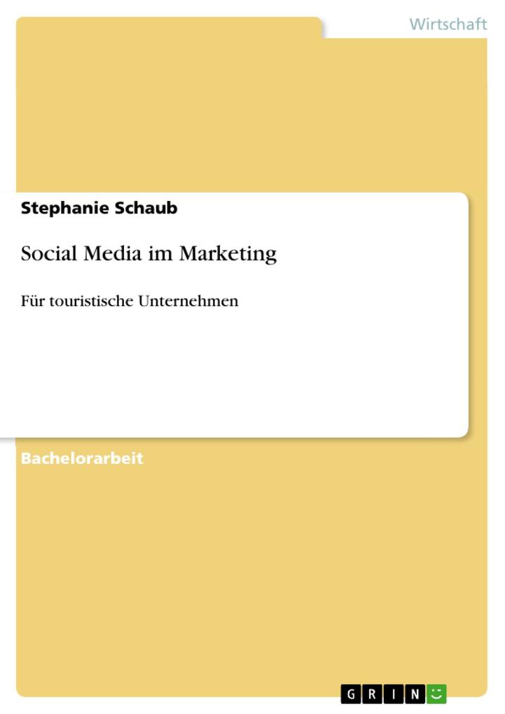 Social Media im Marketing als eBook von Stephanie Schaub - GRIN Verlag