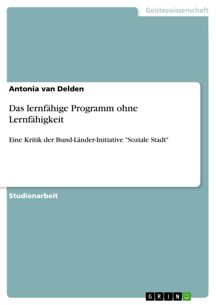 Das lernfähige Programm ohne Lernfähigkeit - Antonia van Delden