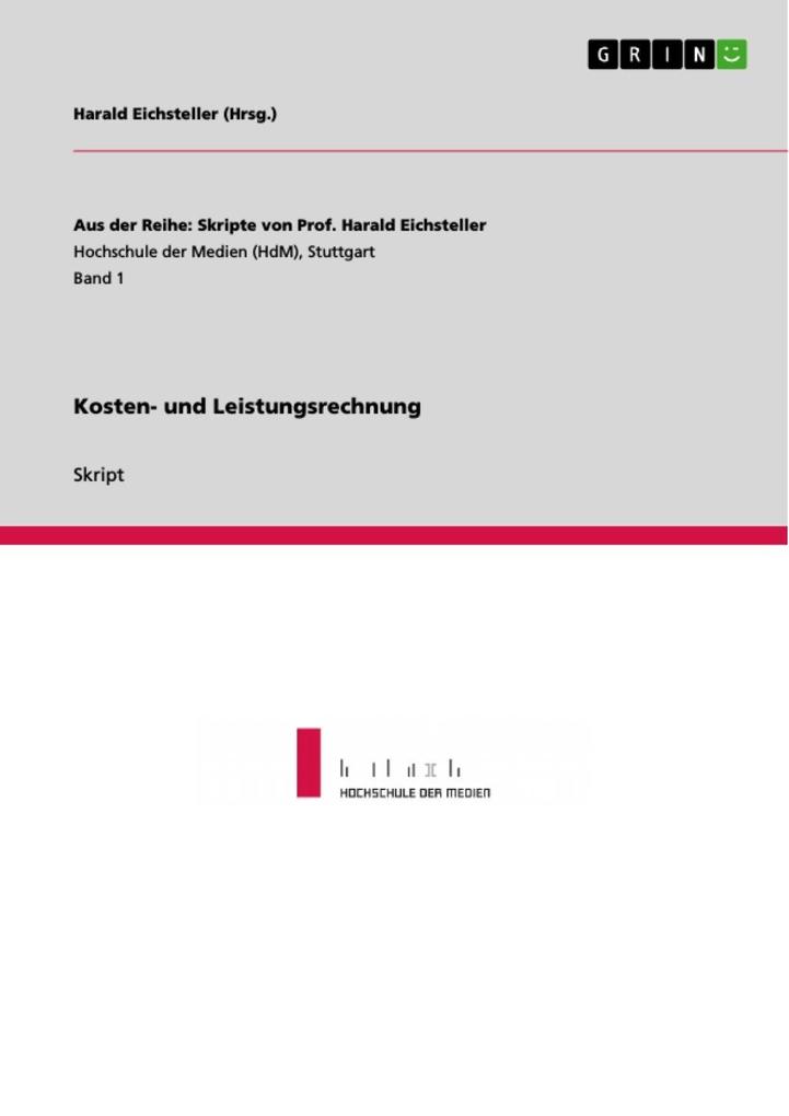 Kosten- und Leistungsrechnung - Harald Eichsteller