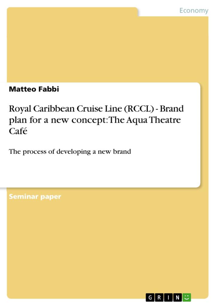Royal Caribbean Cruise Line (RCCL) - Brand plan for a new concept: The Aqua Theatre Café - Matteo Fabbi