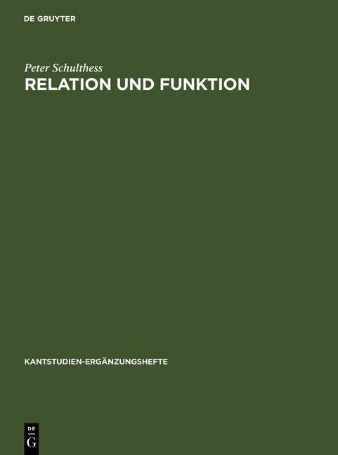 Relation und Funktion - Peter Schulthess