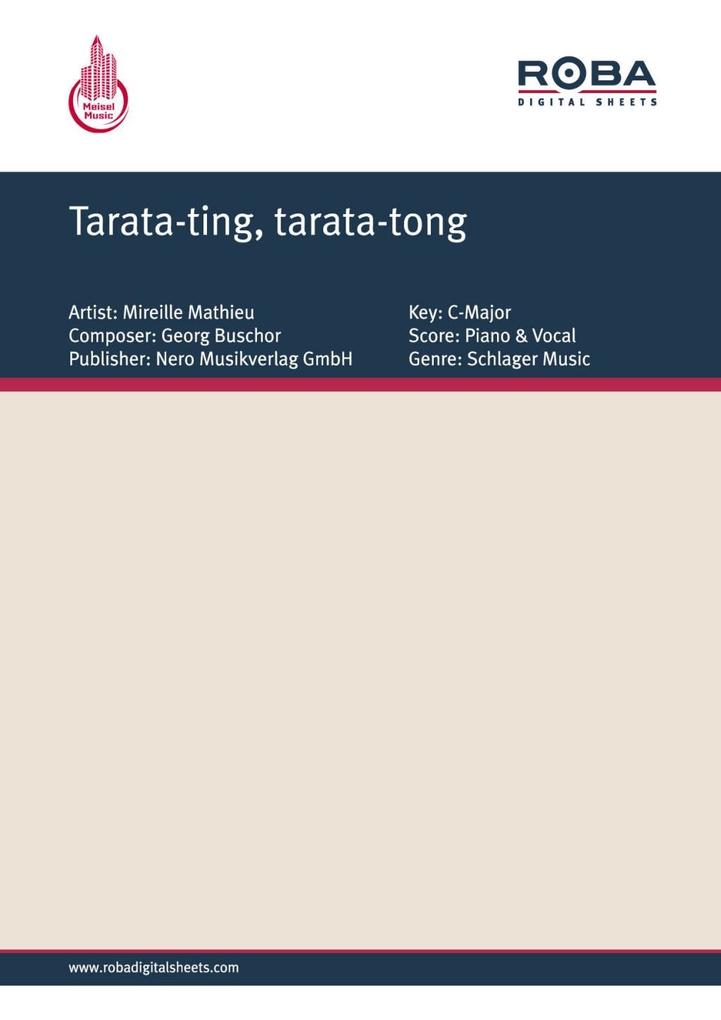 Tarata-ting tarata-tong - Christian Bruhn/ Georg Buschor