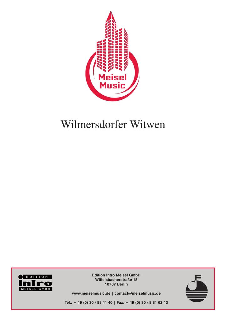 Wilmersdorfer Witwen - Volker Ludwig/ Birger Heymann