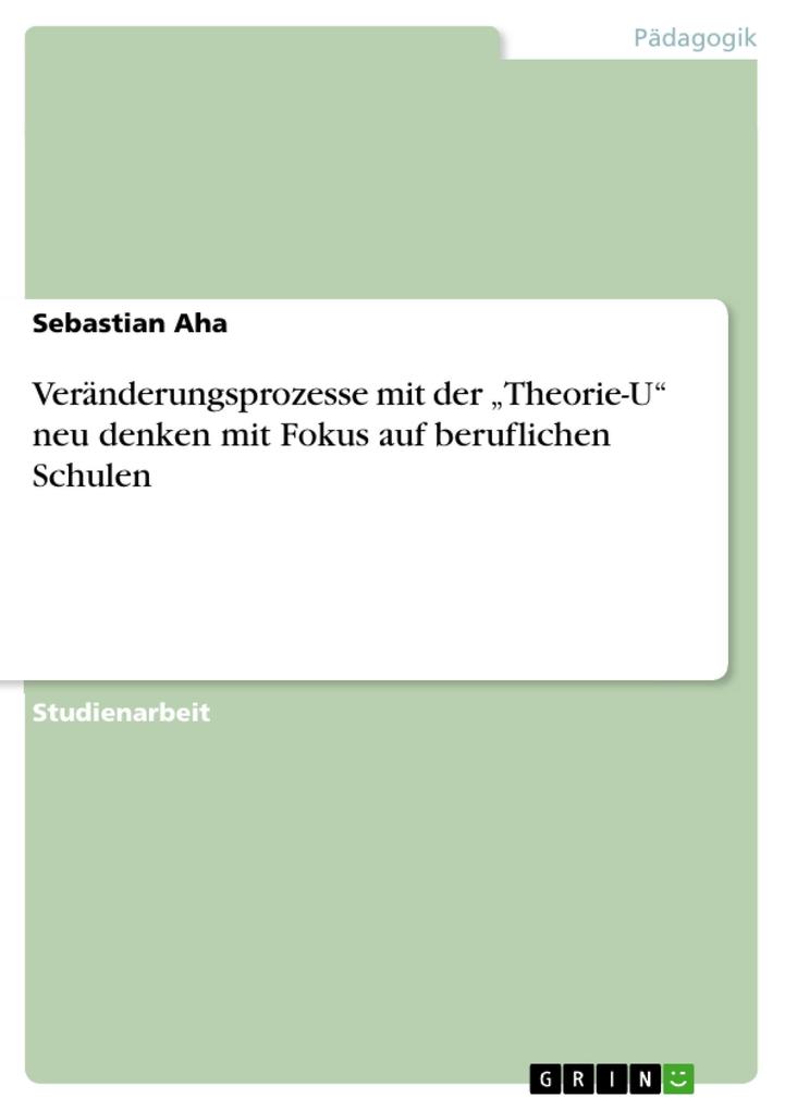 Veränderungsprozesse mit der Theorie-U neu denken mit Fokus auf beruflichen Schulen - Sebastian Aha