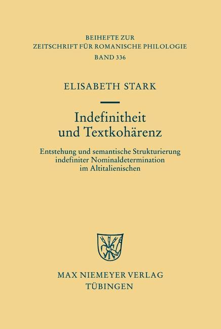 Indefinitheit und Textkohärenz - Elisabeth Stark