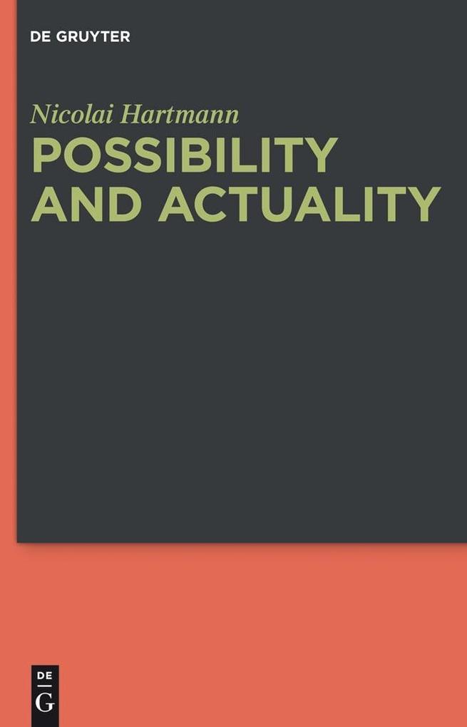 Possibility and Actuality - Nicolai Hartmann