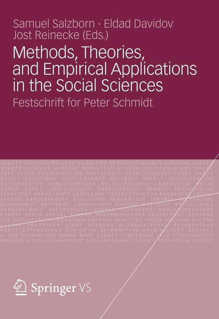 Methods Theories and Empirical Applications in the Social Sciences