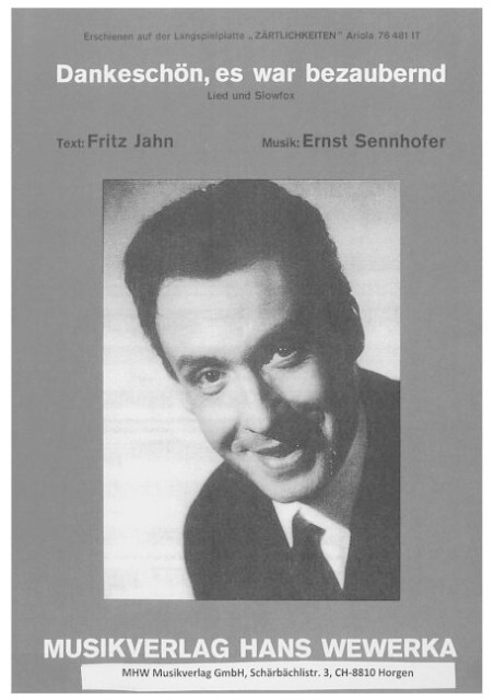 Dankeschön es war bezaubernd - Ernst Sennofer/ Fritz Jahn