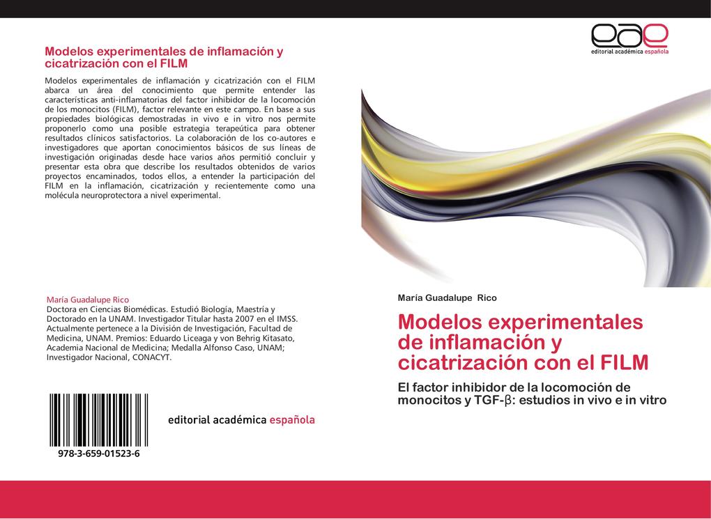 Modelos experimentales de inflamación y cicatrización con el FILM als Buch von María Guadalupe Rico - EAE