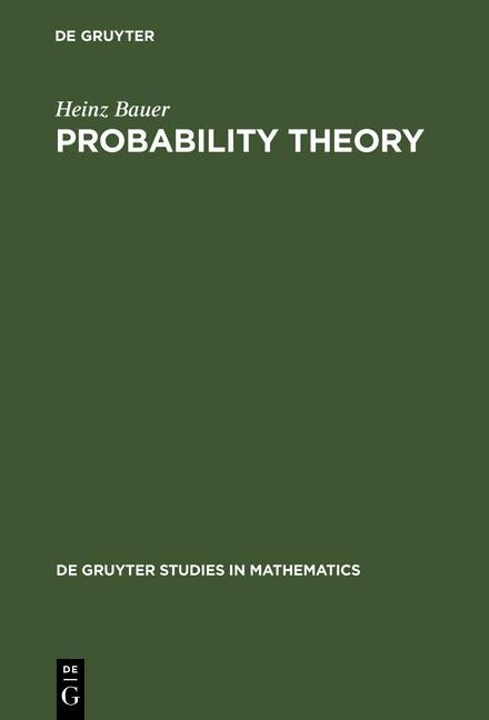 Probability Theory - Heinz Bauer