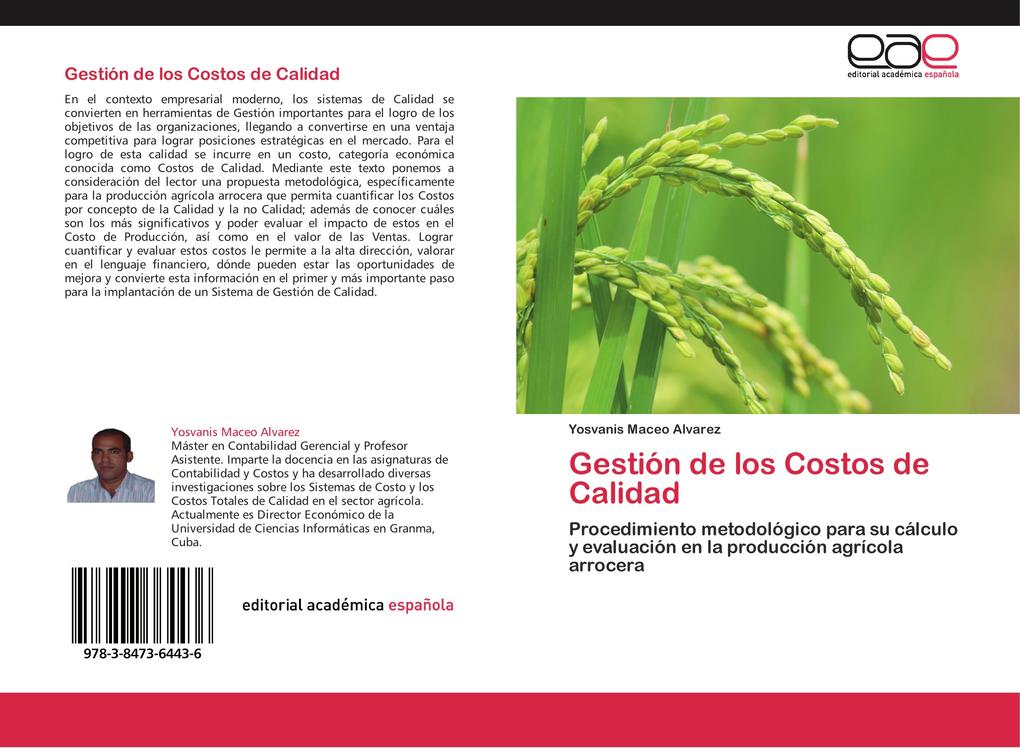 Gestión de los Costos de Calidad: Procedimiento metodológico para su cálculo y evaluación en la producción agrícola arrocera