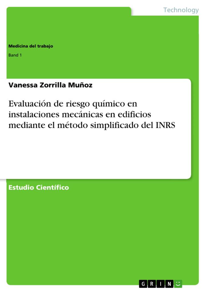 Evaluación de riesgo químico en instalaciones mecánicas en edificios mediante el método simplificado del INRS - Vanessa Zorrilla Muñoz