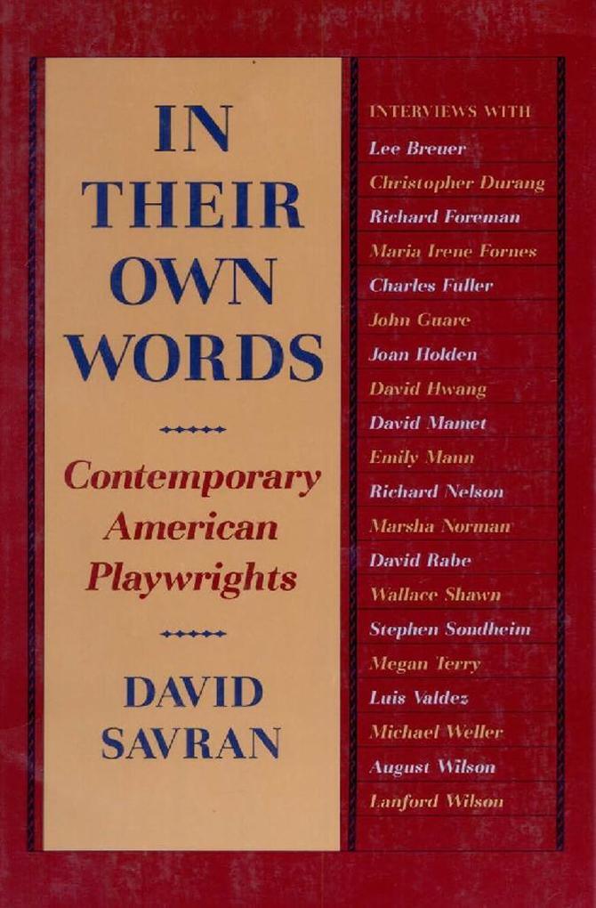 In Their Own Words - David Savran