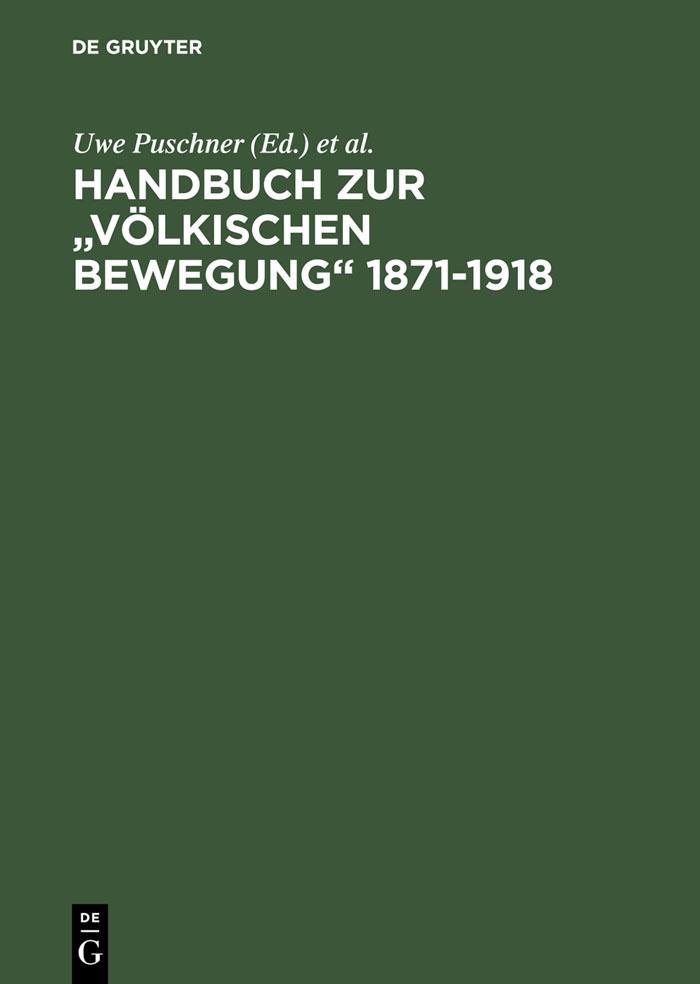 Handbuch zur Völkischen Bewegung 1871-1918