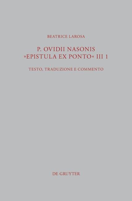 P. Ovidii Nasonis Epistula ex Ponto III 1