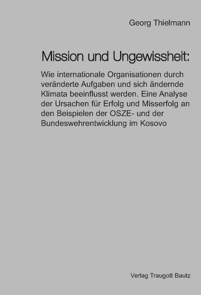 Mission und Ungewissheit: - Georg Thielmann