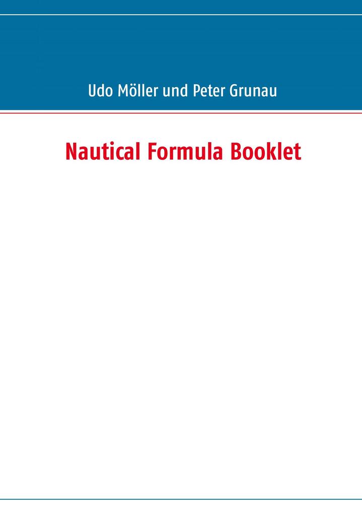 Nautical Formula Booklet - Peter Grunau/ Udo Möller