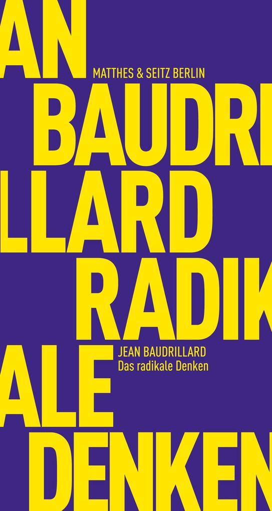 Matthes & Seitz Verlag Das Radikale Denken - Bild 5