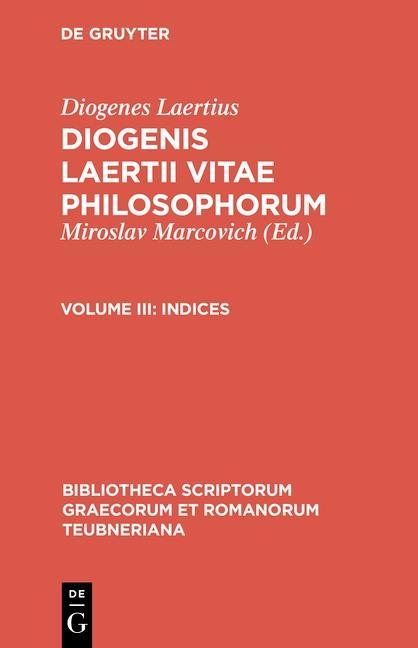 Indices - Diogenes Laertius