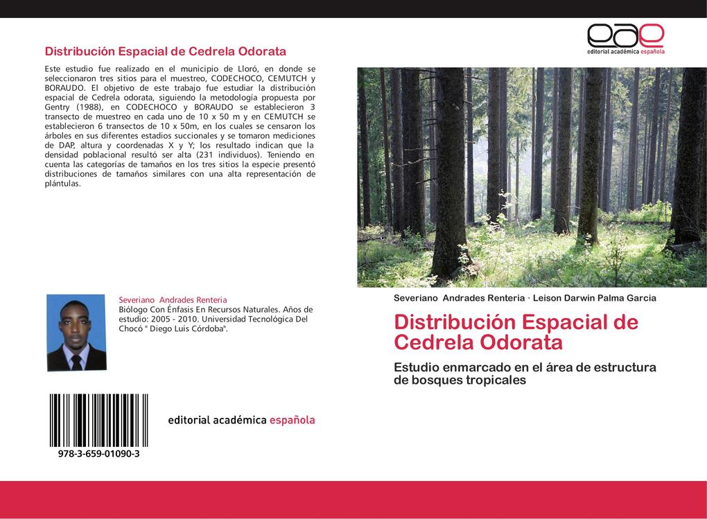 Distribución Espacial de Cedrela Odorata als Buch von Severiano Andrades Renteria, Leison Darwin Palma Garcia - EAE
