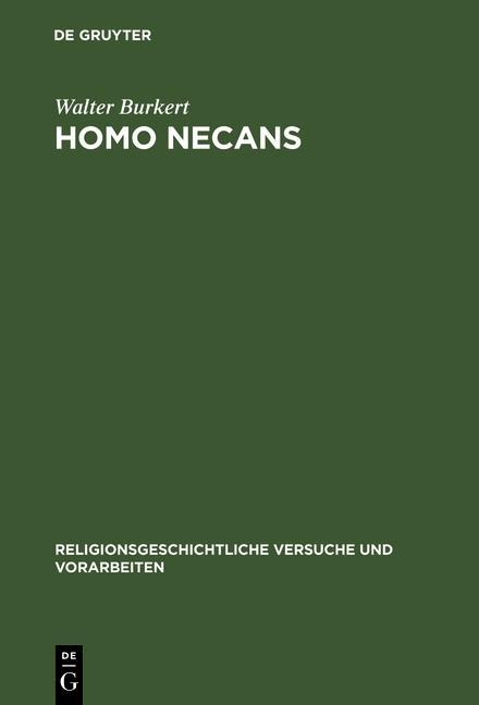 Homo Necans - Walter Burkert