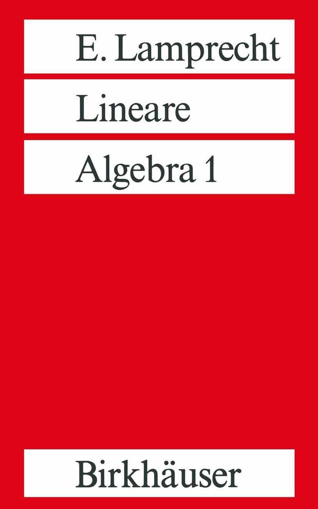 Birkhäuser Lineare Algebra 1 - Bild 2