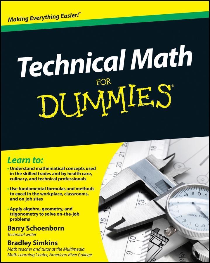 Technical Math For Dummies - Barry Schoenborn/ Bradley Simkins