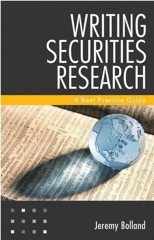 Writing Securities Research - Jeremy Bolland