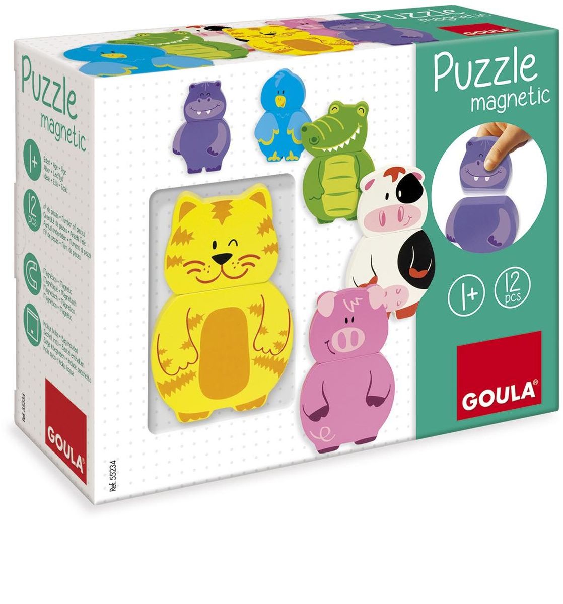 Goula Magnetisches Holzpuzzle Tiere | Spiel | 55234 | Deutsch | 2022 - Image 10