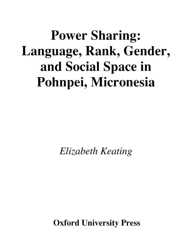 Power Sharing - Elizabeth Keating