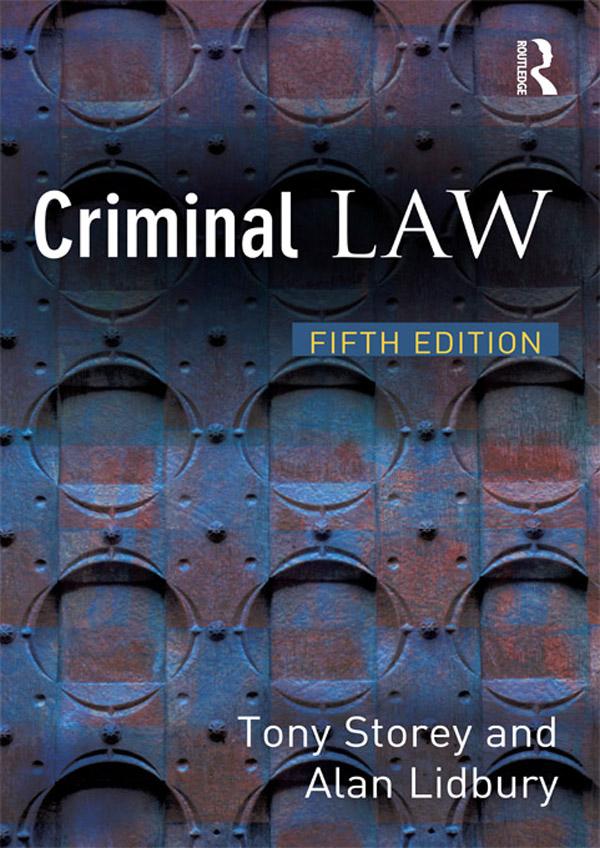 Criminal Law - Tony Storey/ Alan Lidbury