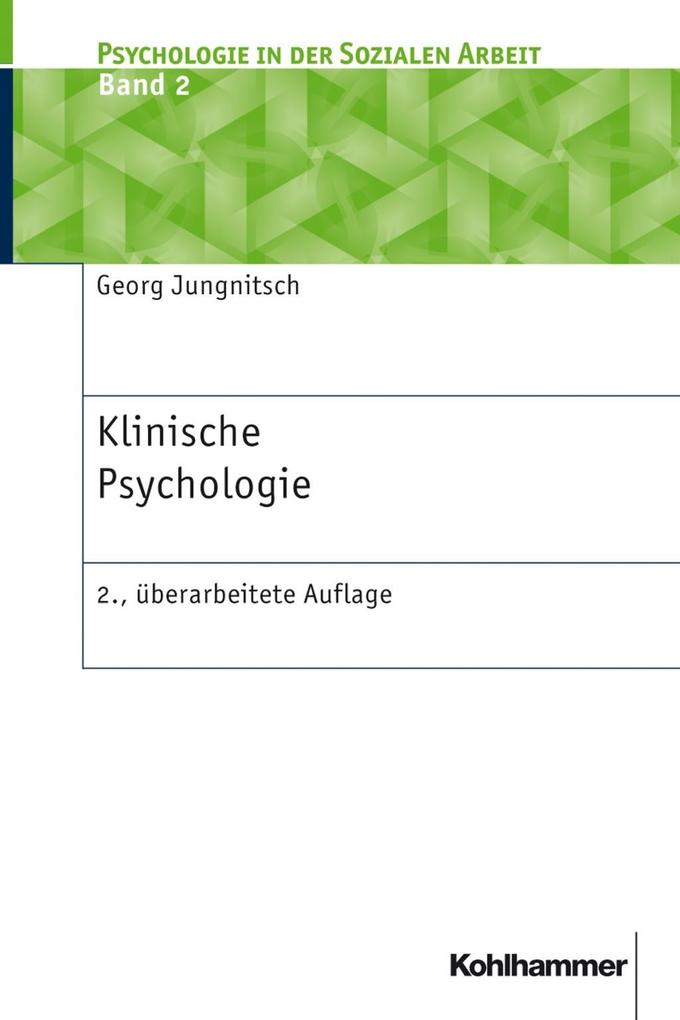 Klinische Psychologie - Georg Jungnitsch